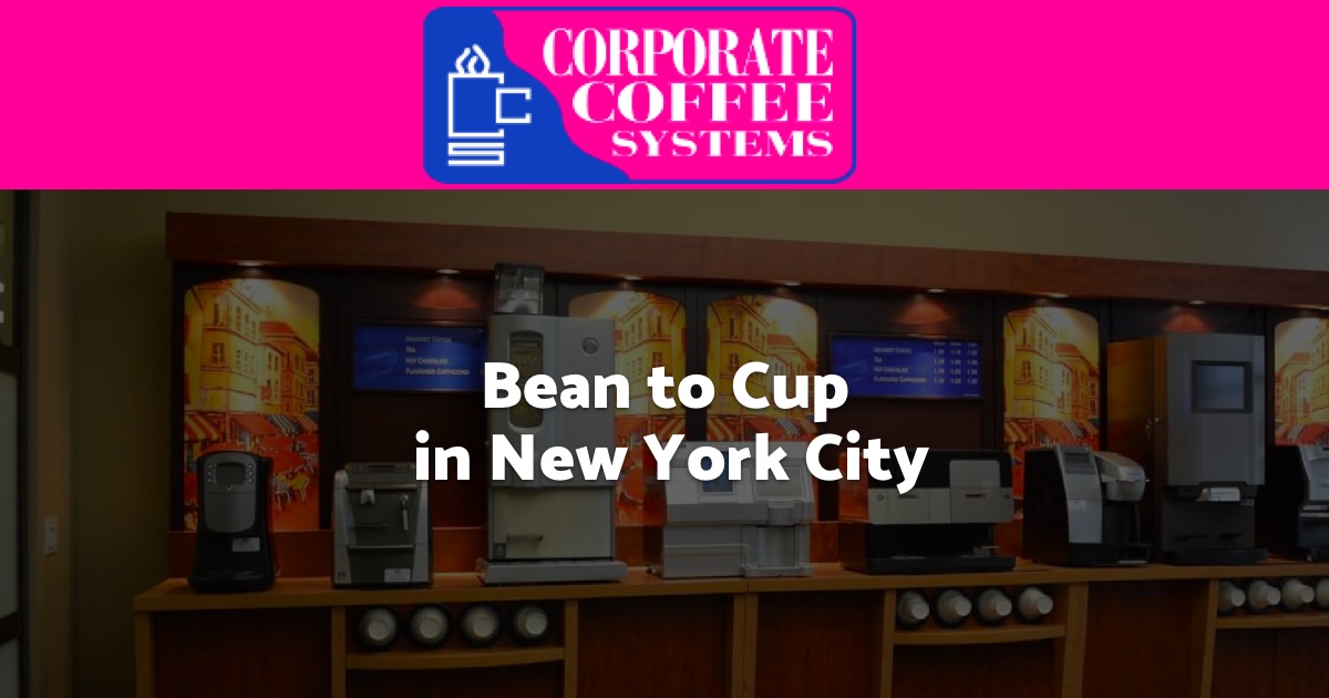 Bean-to-Cup Office Coffee Service in Washington D.C.
